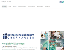 Tablet Screenshot of chirurgie-oberhausen.de